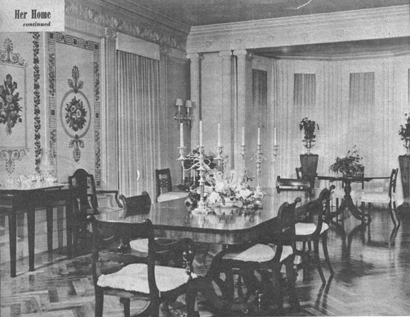 joan crawford dining room